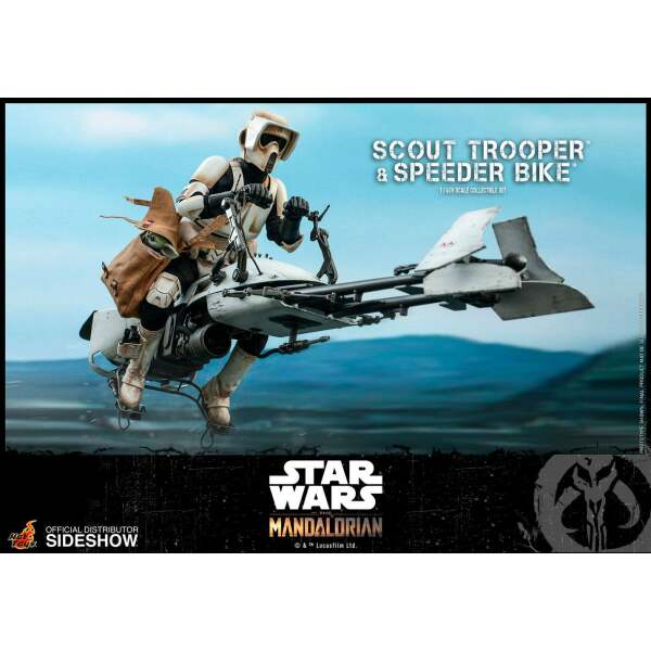 Figura Scout Trooper con Speeder Bike, Star Wars The Mandalorian 1/6 Hot Toys - Collector4U.com