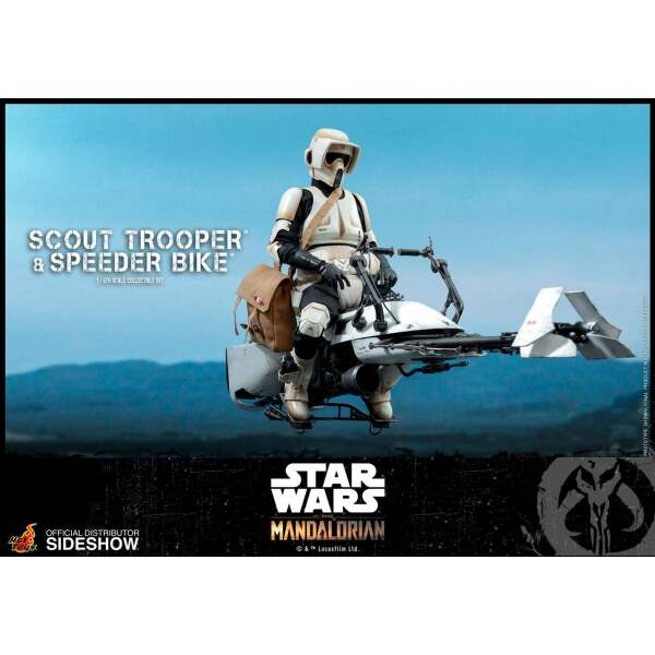 Figura Scout Trooper con Speeder Bike, Star Wars The Mandalorian 1/6 Hot Toys - Collector4U.com