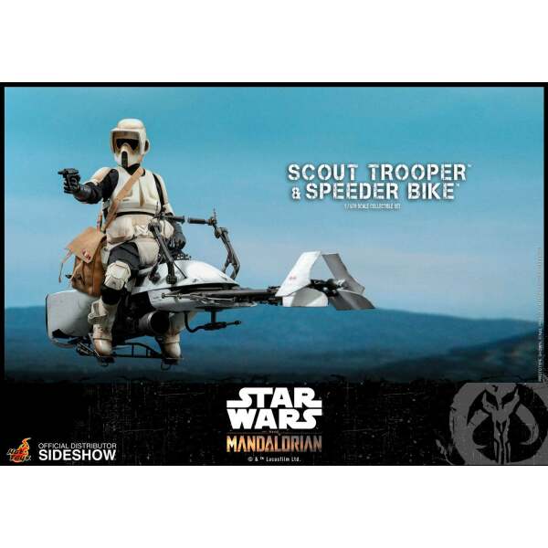 Figura Scout Trooper con Speeder Bike, Star Wars The Mandalorian 1/6 Hot Toys - Collector4U.com