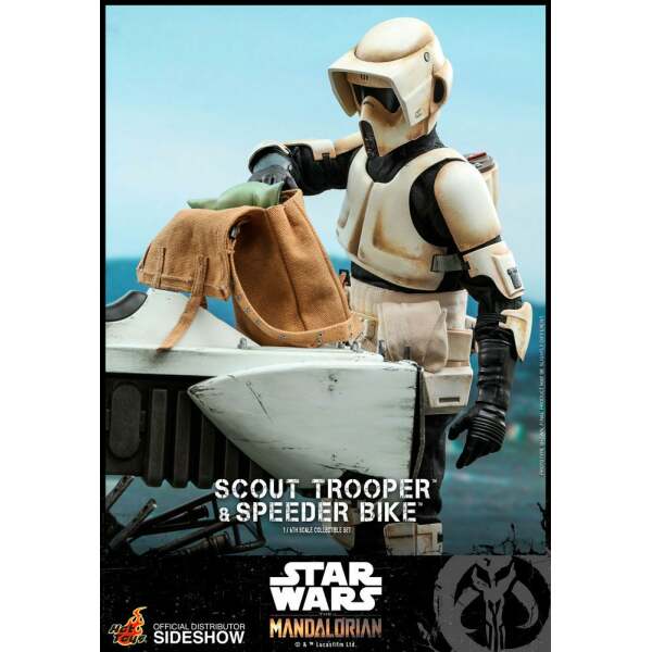 Figura Scout Trooper con Speeder Bike, Star Wars The Mandalorian 1/6 Hot Toys - Collector4U.com