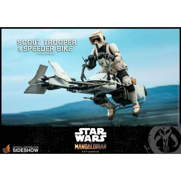 Figura Scout Trooper con Speeder Bike, Star Wars The Mandalorian 1/6 Hot Toys - Collector4U.com