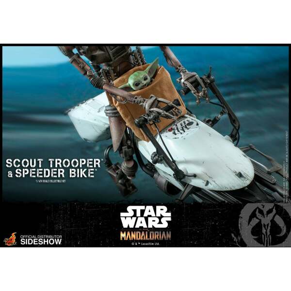 Figura Scout Trooper con Speeder Bike, Star Wars The Mandalorian 1/6 Hot Toys - Collector4U.com