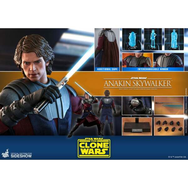 Figura Anakin Skywalker The Clone Wars 1/6 Star Wars 31 cm Hot Toys - Collector4U.com