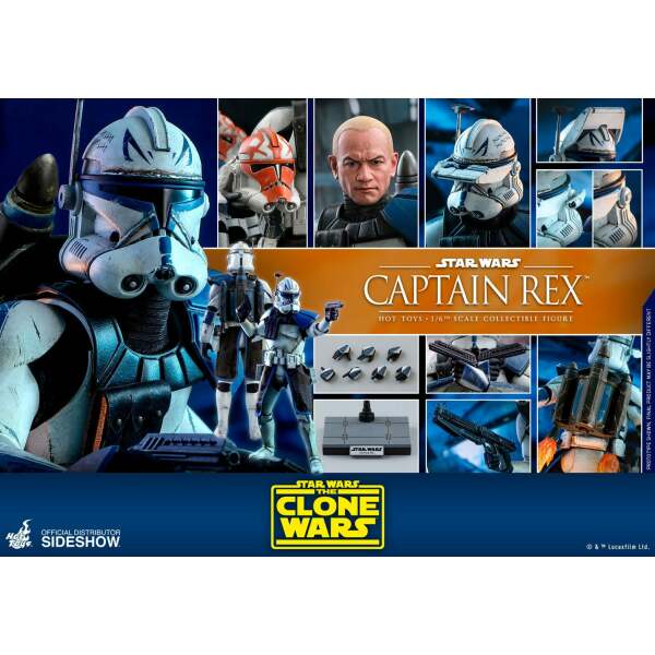 Figura Capitán Rex The Clone Wars1/6 Star Wars Hot Toys 30 cm - Collector4U.com