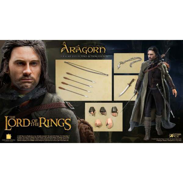 Figura Real Master Series Aragon El Señor de los Anillos Special Version 1/8 23 cm - Collector4u.com