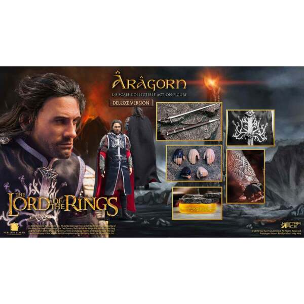 Figura Aragon El Señor de los Anillos Real Master Series 1/8 Deluxe Version 23 cm Star Ace Toys - Collector4u.com