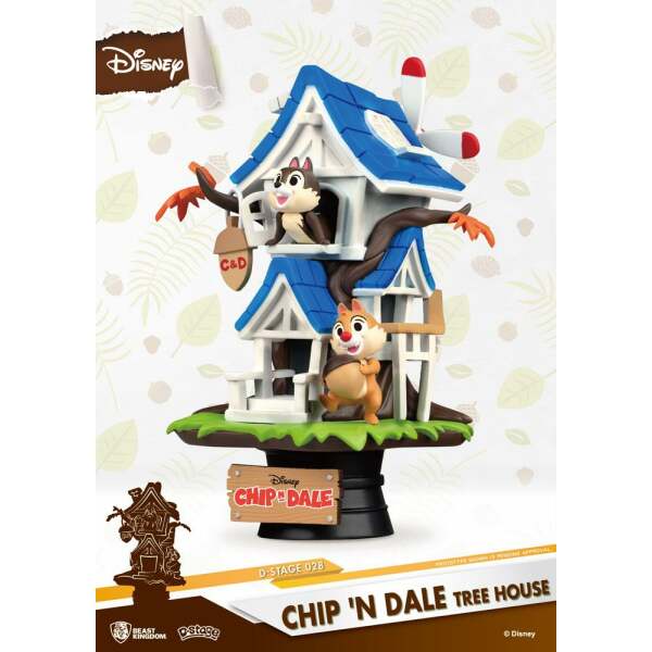 Diorama Pvc D Stage Chip N Dale Tree House Disney Summer Series 16 Cm 4