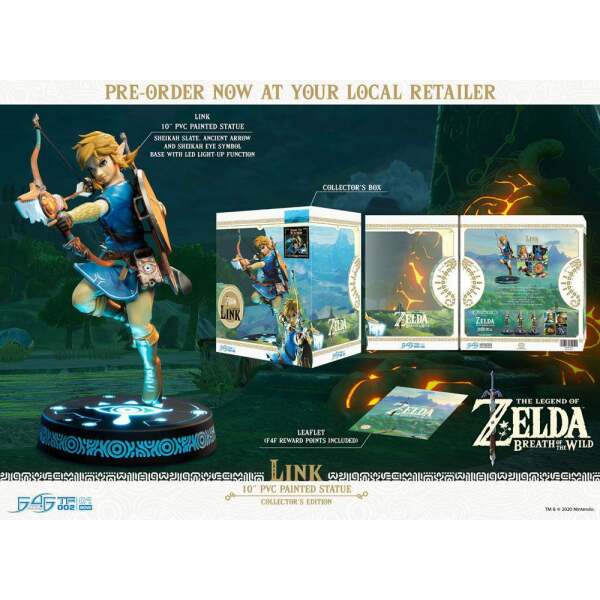 Estatua Link The Legend of Zelda Breath of the Wild Collector's Edition 25 cm First 4 Figures - Collector4U.com