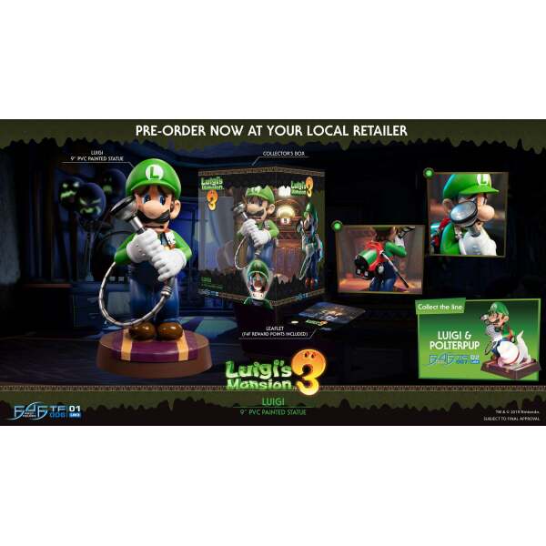 Estatua Luigi Luigi's Mansion 3 PVC 23 cm First 4 Figures - Collector4U.com