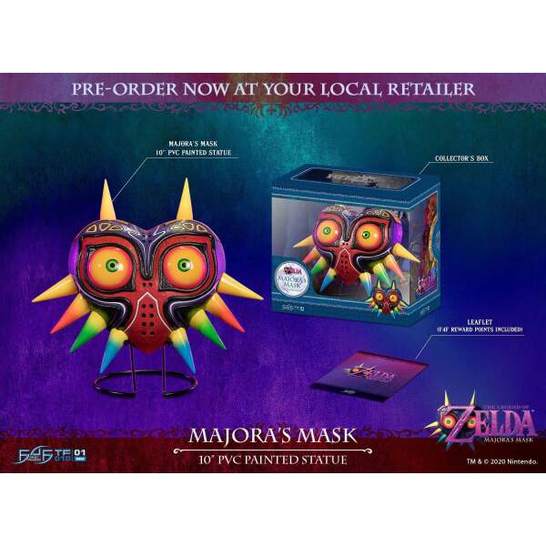 Estatua Majora's Mask The Legend of Zelda PVC Standard Edition 25 cm First 4 Figures - Collector4U.com