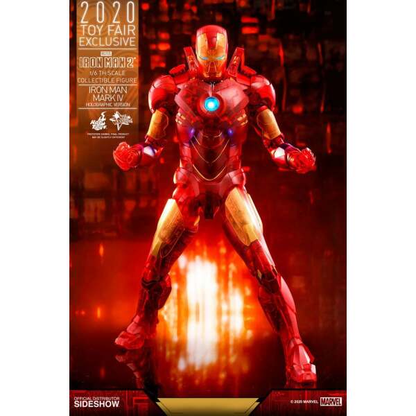 Figura Iron Man 2 Mark IV (Holographic Version) 2020 Toy Fair Exclusive 30 cm, Hot Toys - Collector4u.com