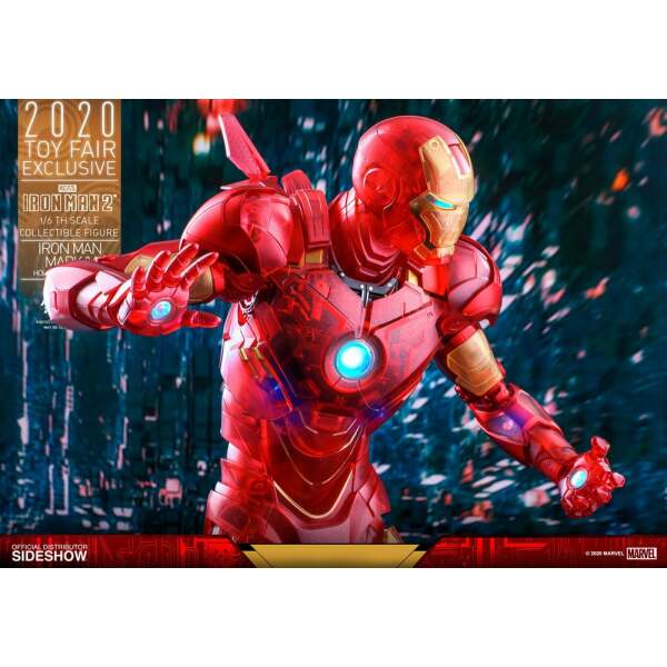 Figura Iron Man 2 Mark IV (Holographic Version) 2020 Toy Fair Exclusive 30 cm, Hot Toys - Collector4u.com