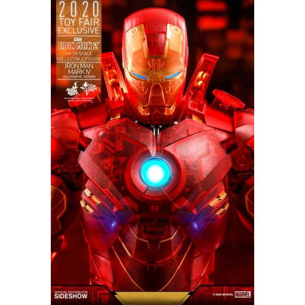 Figura Iron Man 2 Mark IV (Holographic Version) 2020 Toy Fair Exclusive 30 cm, Hot Toys - Collector4u.com