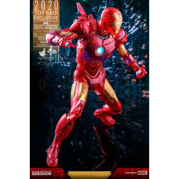 Figura Iron Man 2 Mark IV (Holographic Version) 2020 Toy Fair Exclusive 30 cm, Hot Toys - Collector4u.com