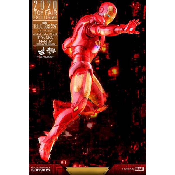 Figura Iron Man 2 Mark IV (Holographic Version) 2020 Toy Fair Exclusive 30 cm, Hot Toys - Collector4u.com