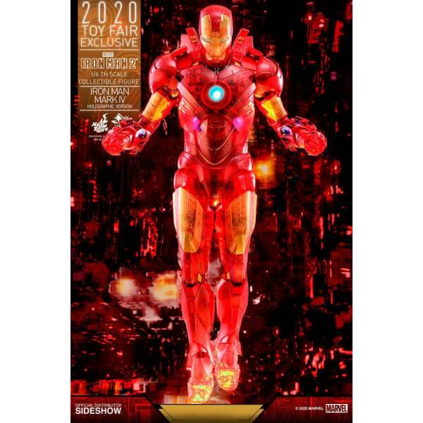 Figura Iron Man 2 Mark IV (Holographic Version) 2020 Toy Fair Exclusive 30 cm, Hot Toys - Collector4u.com