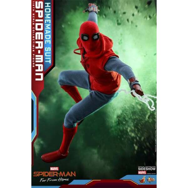 Figura Spiderman Lejos de casa, Movie Masterpiece Spider-Man (Homemade Suit) 29 cm, Hot Toys - Collector4U.com