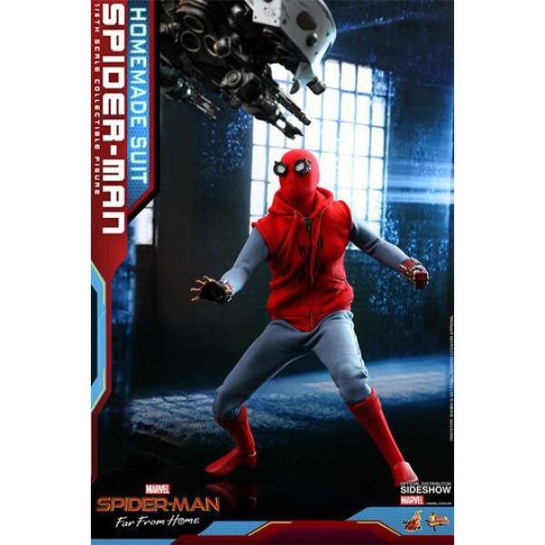 Figura Spiderman Lejos de casa, Movie Masterpiece Spider-Man (Homemade Suit) 29 cm, Hot Toys - Collector4U.com