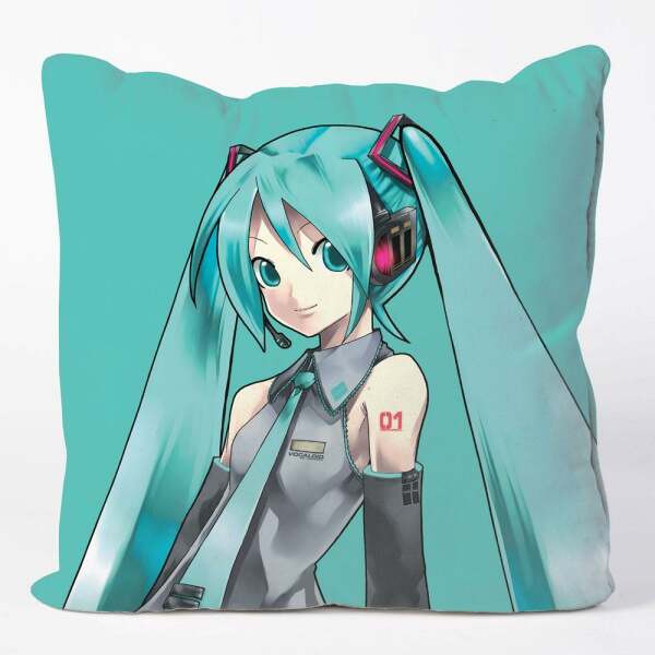 Funda de Almohada Hatsune Miku Vocaloid 50 x 50 cm POPbuddies - Collector4U.com