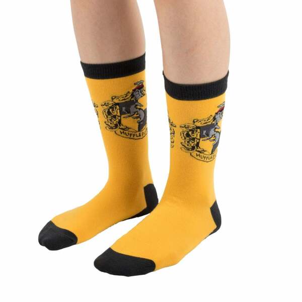 Pack de 3 Pares de calcetines Hufflepuff Harry Potter - Collector4u.com