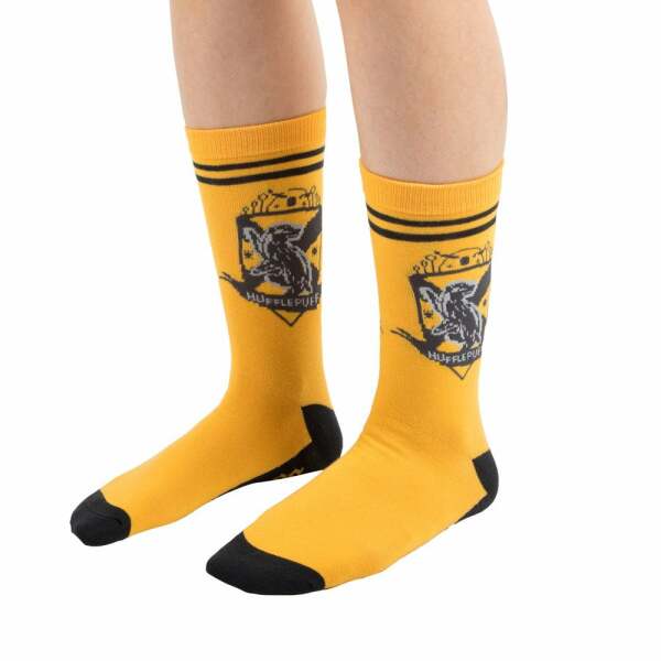 Pack de 3 Pares de calcetines Hufflepuff Harry Potter - Collector4u.com