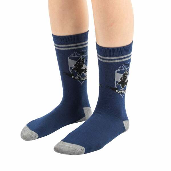 Pack de 3 Pares de calcetines Ravenclaw Harry Potter - Collector4u.com