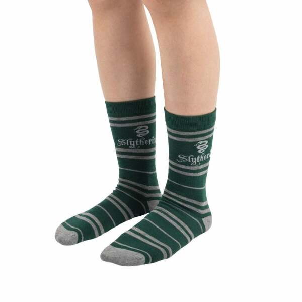 Pack de 3 Pares de calcetines Slytherin Harry Potter - Collector4u.com