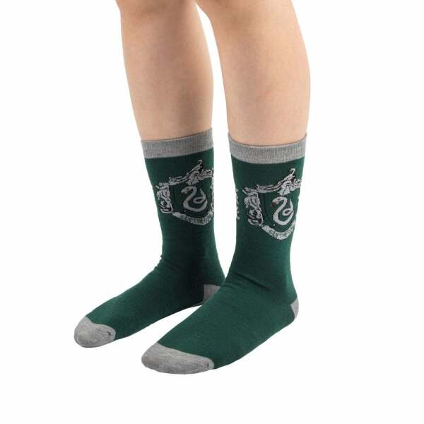 Pack de 3 Pares de calcetines Slytherin Harry Potter - Collector4u.com