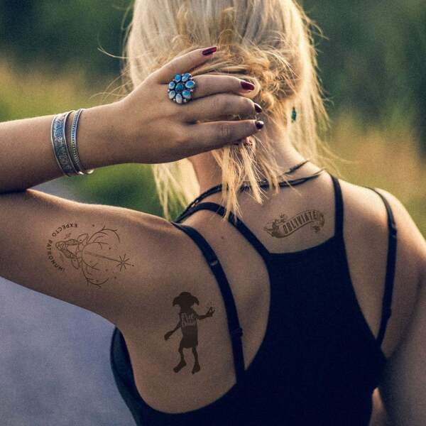 Set de 35 Tatuajes temporales Harry Potter - Collector4u.com