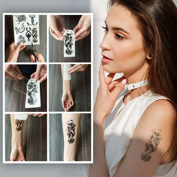 Set de 35 Tatuajes temporales Harry Potter - Collector4u.com