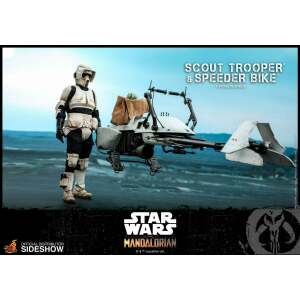 Figura Scout Trooper con Speeder Bike, Star Wars The Mandalorian 1/6 Hot Toys - Collector4U.com