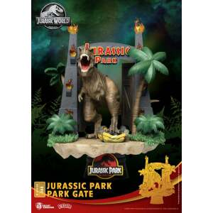 Diorama Park Gate Parque Jurásico PVC D-Stage 15 cm Beast Kingdom