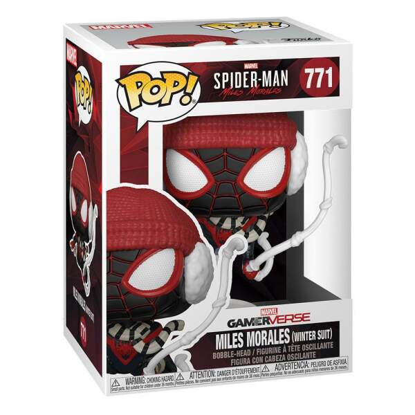 Funko Miles Morales Winter Suit Marvel's Spider-Man POP! Games Vinyl Figura 9 cm - Collector4U.com