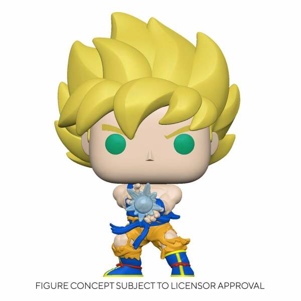 Dragon Ball Z Figura POP! Animation Vinyl SS Goku w/ Kamehameha Wave 9 cm - Collector4U.com