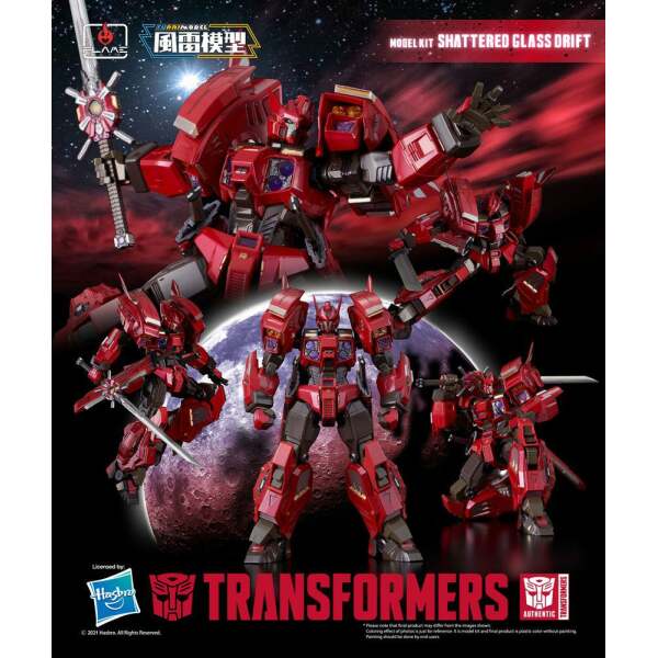 Maqueta Shattered Glass Drift Transformers Furai Model Plastic Model Kit 16 cm Flame Toys - Collector4U.com