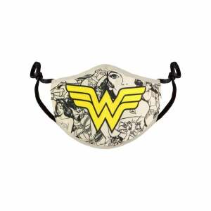 Máscara de tela Comic Logo Wonder Woman - Collector4U.com