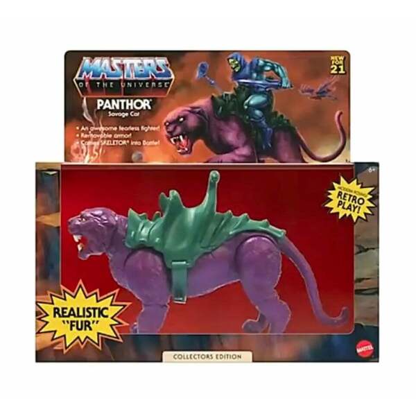 Figura Panthor Flocked Masters of the Universe Origins 2021 Collectors Edition Exclusive 14 cm Mattel - Collector4U.com