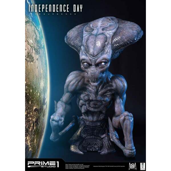 Busto Alien Independence Day Contraataque 1/1 81 cm Prime 1 Studio - Collector4U.com