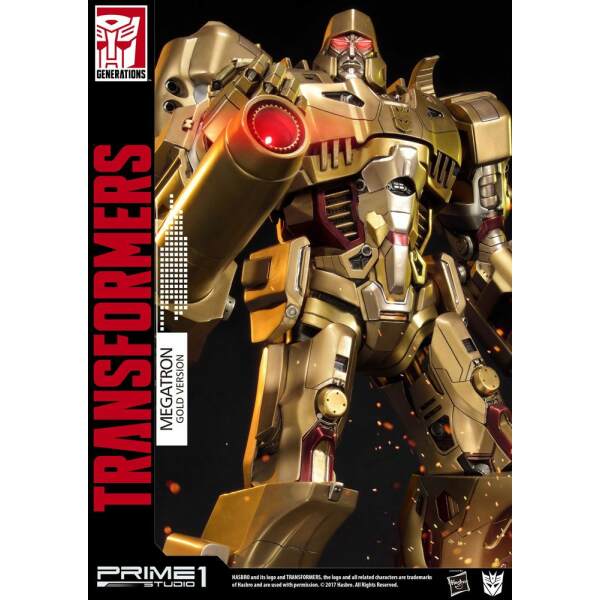Estatua Megatron Transformers Generation 1 Gold Version 59 cm Prime 1 Studio - Collector4U.com