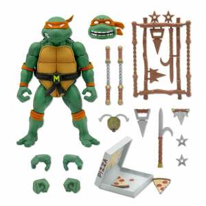 Figura Michaelangelo Tortugas Ninja Ultimates 18 cm Super7 - Collector4U.com