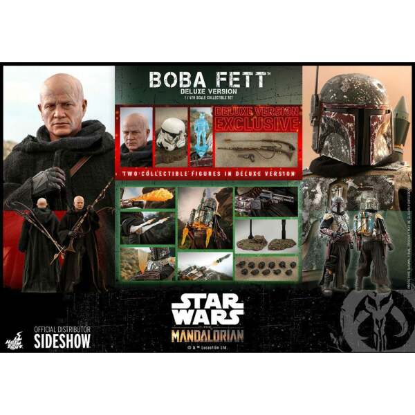 Boba Fett Deluxe pack 2 Figuras, Star Wars The Mandalorian 1/6 Hot Toys 30 cm - Collector4U.com