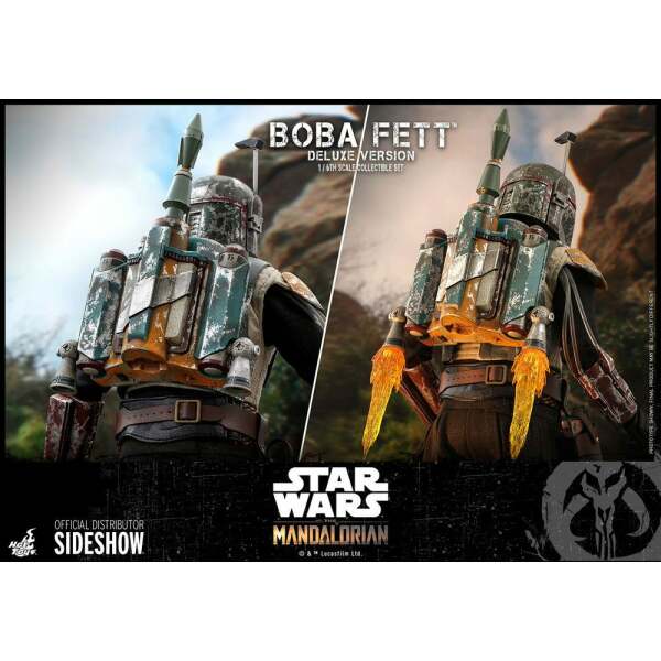 Boba Fett Deluxe pack 2 Figuras, Star Wars The Mandalorian 1/6 Hot Toys 30 cm - Collector4U.com