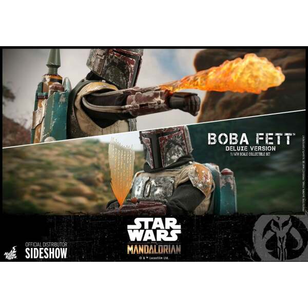 Boba Fett Deluxe pack 2 Figuras, Star Wars The Mandalorian 1/6 Hot Toys 30 cm - Collector4U.com