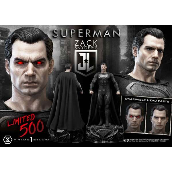 Estatua Superman Justice League Black Suit Edition 84 cm Prime 1 Studio - Collector4U.com