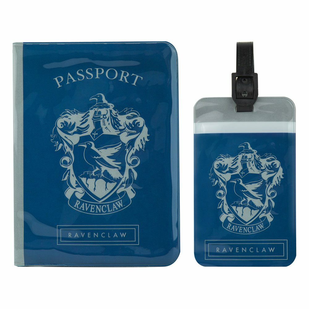 Set Ravenclaw Harry Potter Etiqueta del equipaje & Estuche Pasaporte Cinereplicas