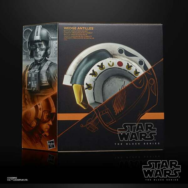 Casco Electrónico Wedge Antilles Star Wars Episode IV Black Series Battle Simulation Helmet Hasbro - Collector4U.com