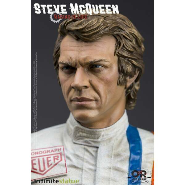 Estatua Steve McQueen Le Mans, Old & Rare Infinite Statue 32cm - Collector4U.com