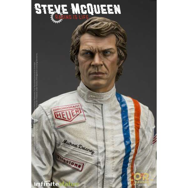 Estatua Steve McQueen Le Mans, Old & Rare Infinite Statue 32cm - Collector4U.com