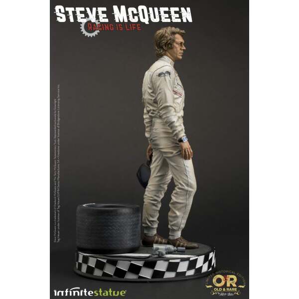 Estatua Steve McQueen Le Mans, Old & Rare Infinite Statue 32cm - Collector4U.com