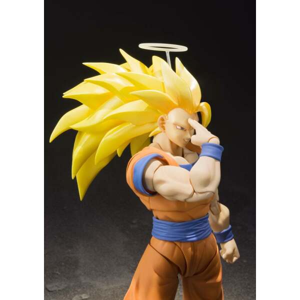 Figura Son Goku SSJ 3 Dragonball Z S.H. Figuarts Bandai Tamashii Nations, 16 cm - Collector4U.com